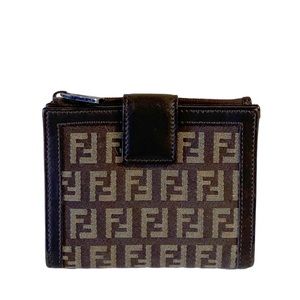 Authentic Fendi Zucca Compact Wallet